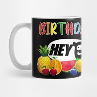 1St Birthday Boy 1 Year Old Fruit Birthday Hey Bear Mug